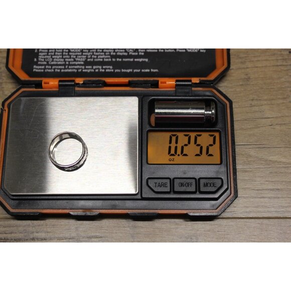 David Tishbi sterling silver handmade hammered band ring‎ 7.5 - 8 - Picture 9 of 11